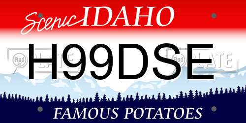 H99DSE Idaho License Plate
