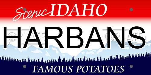 HARBANS Idaho License Plate