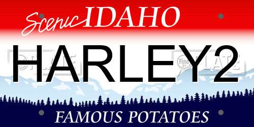 HARLEY2 Idaho License Plate