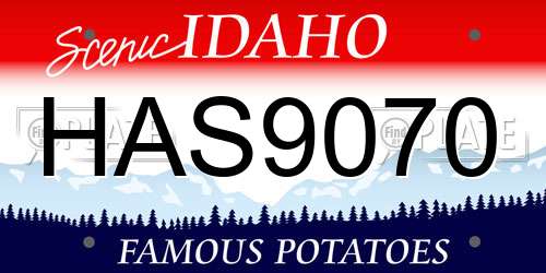 HAS9070 Idaho License Plate