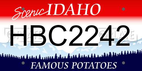 HBC2242 Idaho License Plate