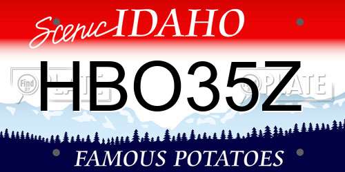 HBO35Z Idaho License Plate