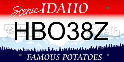 HBO38Z Idaho License Plate