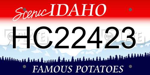 HC22423 Idaho License Plate