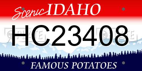 HC23408 Idaho License Plate
