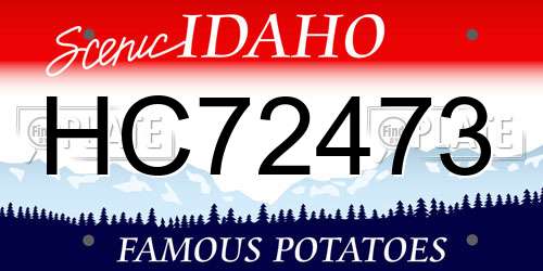 HC72473 Idaho License Plate