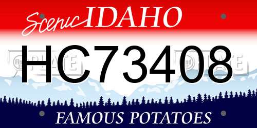 HC73408 Idaho License Plate
