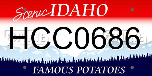 HCC0686 Idaho License Plate