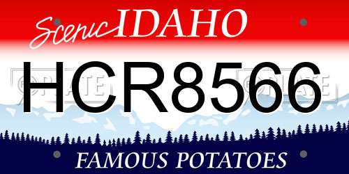 HCR8566 Idaho License Plate