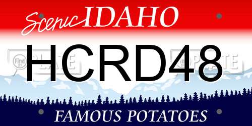HCRD48 Idaho License Plate