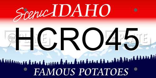 HCRO45 Idaho License Plate