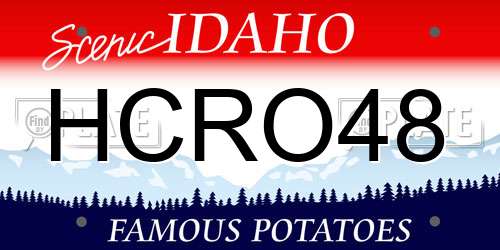 HCRO48 Idaho License Plate