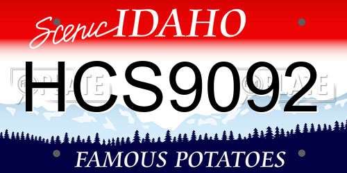 HCS9092 Idaho License Plate