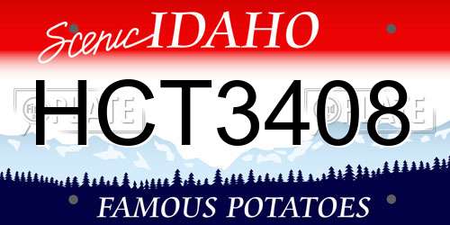 HCT3408 Idaho License Plate