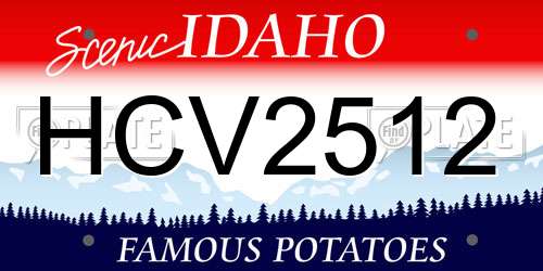 HCV2512 Idaho License Plate