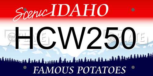 HCW250 Idaho License Plate