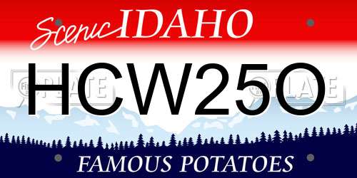 HCW25O Idaho License Plate