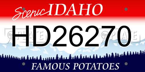 HD26270 Idaho License Plate