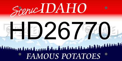 HD26770 Idaho License Plate