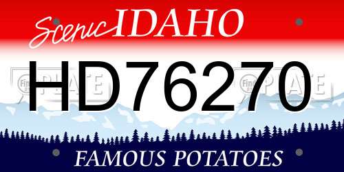 HD76270 Idaho License Plate