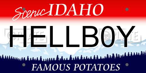 HELLB0Y Idaho License Plate