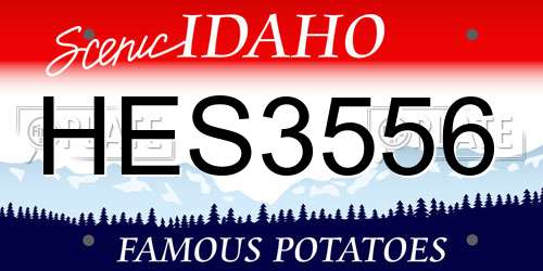 HES3556 Idaho License Plate