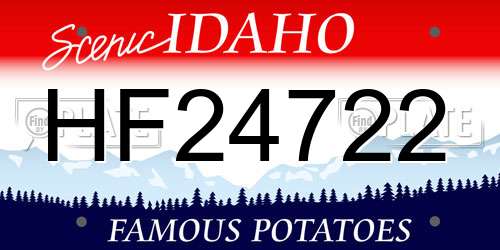 HF24722 Idaho License Plate
