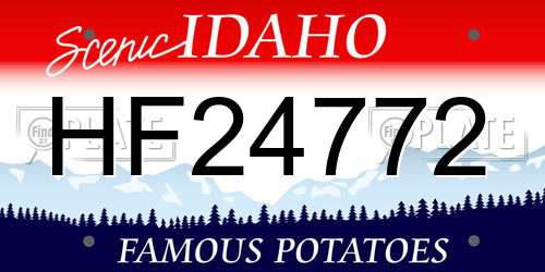 HF24772 Idaho License Plate