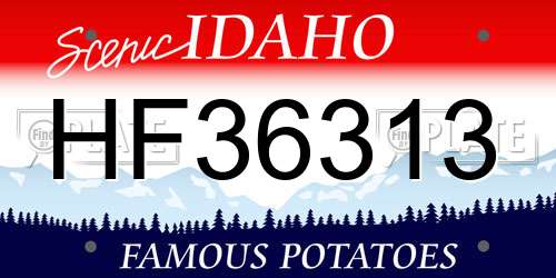 HF36313 Idaho License Plate