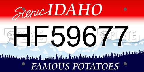 HF59677 Idaho License Plate