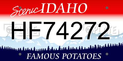 HF74272 Idaho License Plate