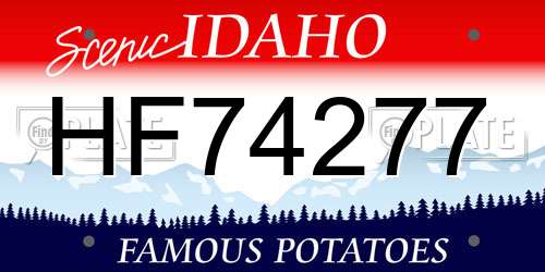 HF74277 Idaho License Plate