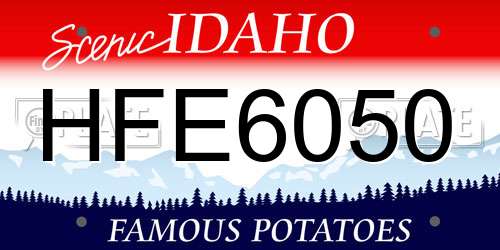 HFE6050 Idaho License Plate