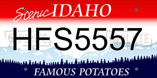 HFS5557 Idaho License Plate