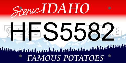 HFS5582 Idaho License Plate