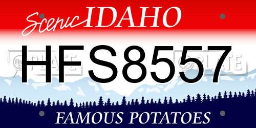 HFS8557 Idaho License Plate