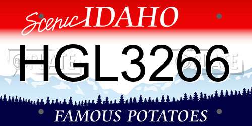 HGL3266 Idaho License Plate