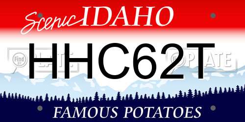 HHC62T Idaho License Plate