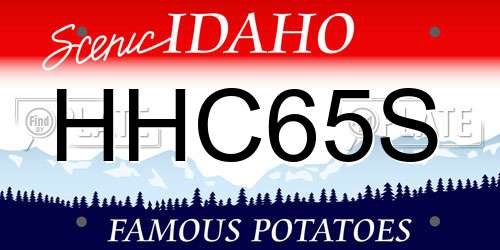 HHC65S Idaho License Plate