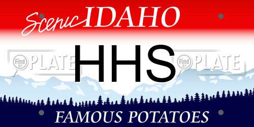 HHS Idaho License Plate