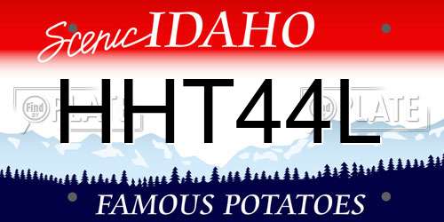 HHT44L Idaho License Plate