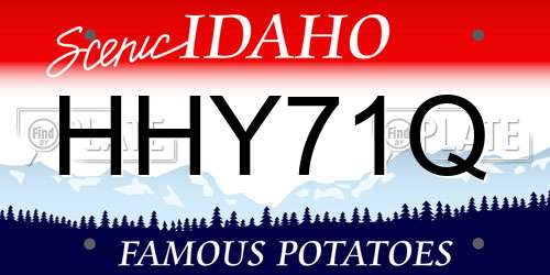HHY71Q Idaho License Plate