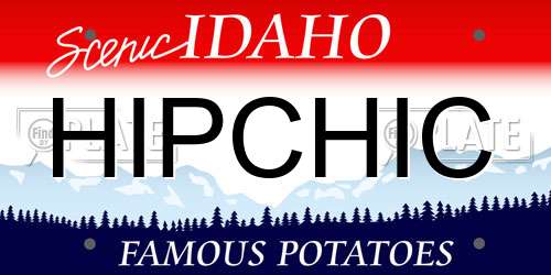 HIPCHIC Idaho License Plate