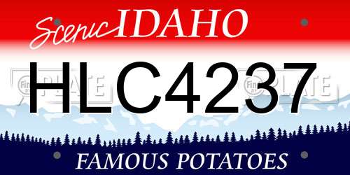 HLC4237 Idaho License Plate