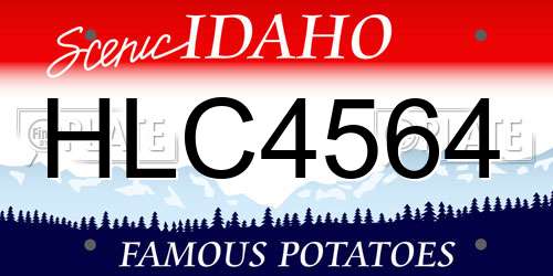HLC4564 Idaho License Plate
