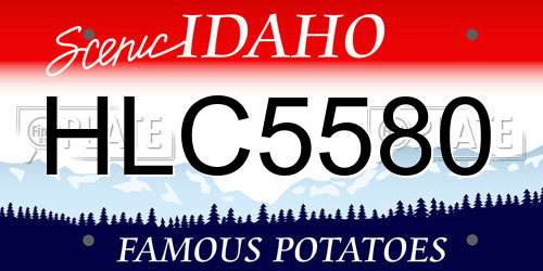 HLC5580 Idaho License Plate