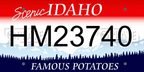 HM23740 Idaho License Plate