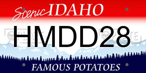HMDD28 Idaho License Plate