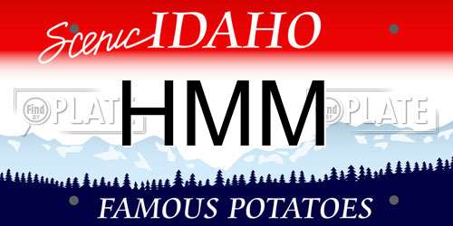HMM Idaho License Plate