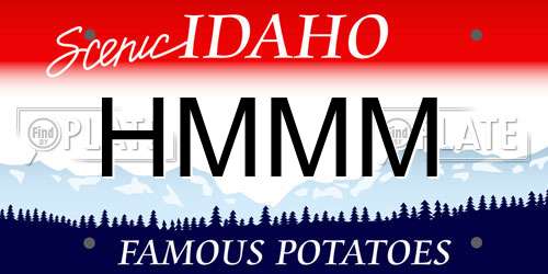 HMMM Idaho License Plate